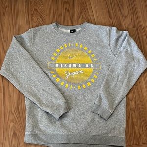 grey nike crewneck
